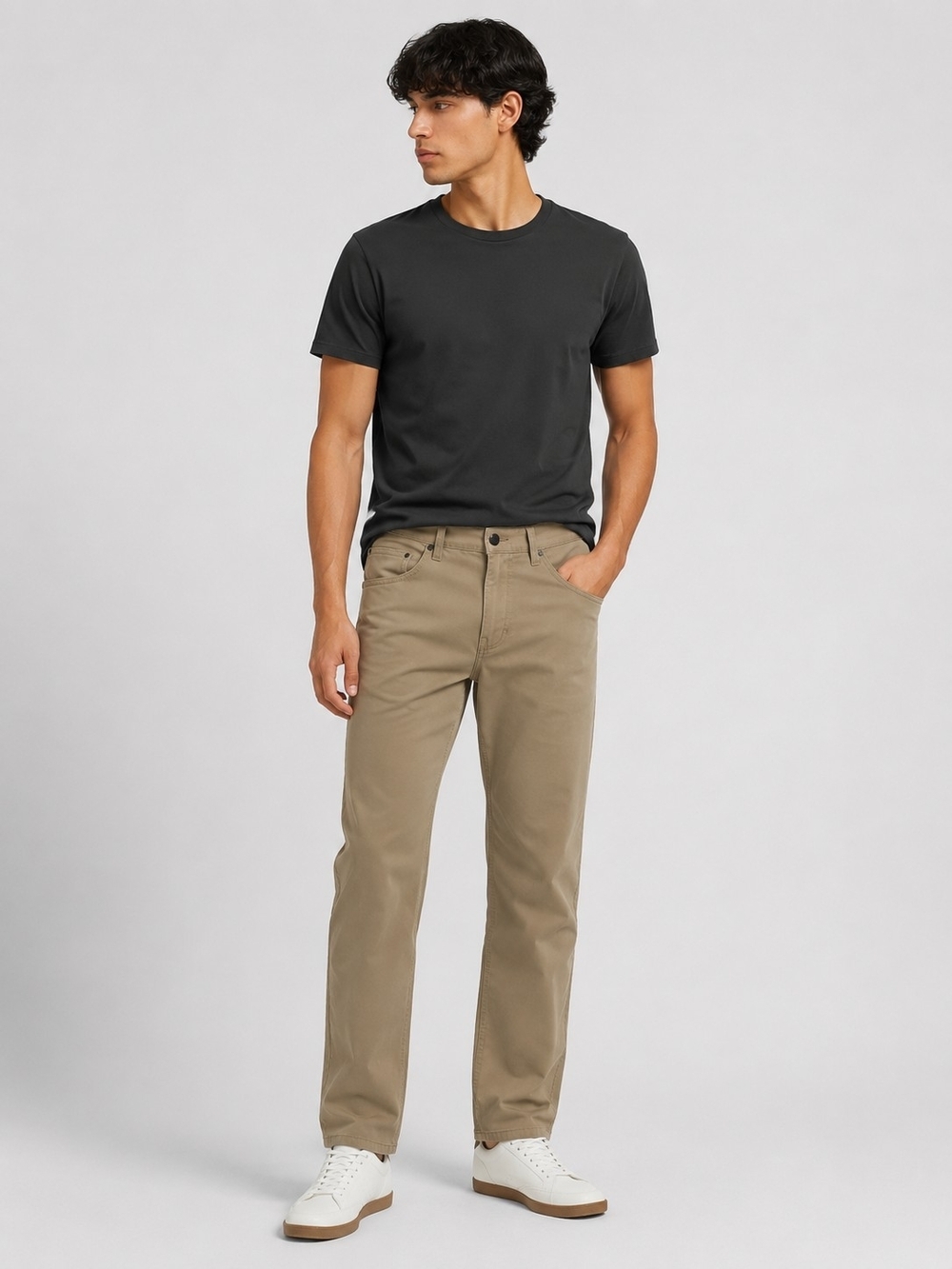 Lee Men's Straight Jeans in Khaki